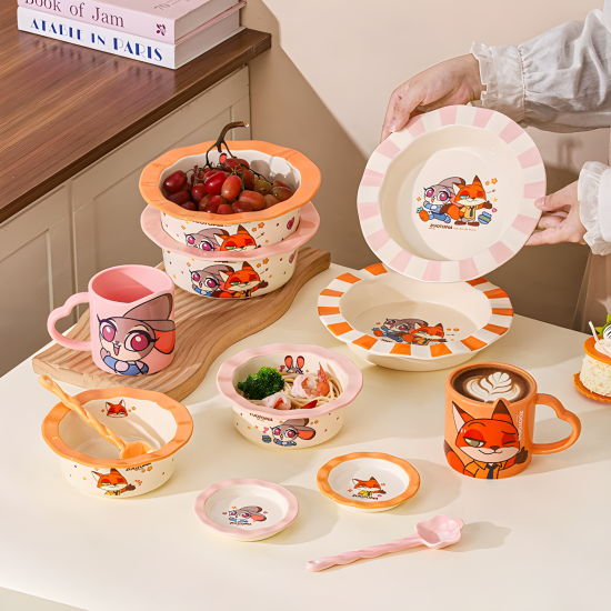 Zootopia Porcelain Set 10 Pcs